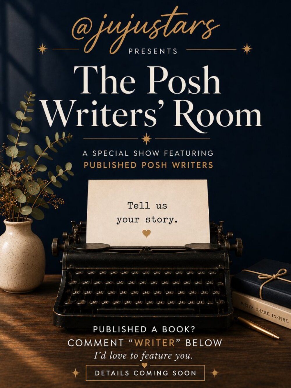 The Posh Writers’ Room | Calling All Published Writers